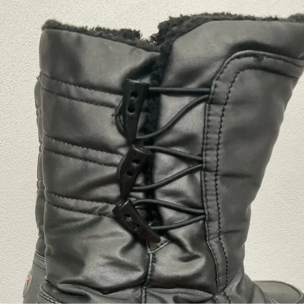 Sporto Cold Marcella Silver Three Toggle Zip Close Snow Winter Boots Size 10